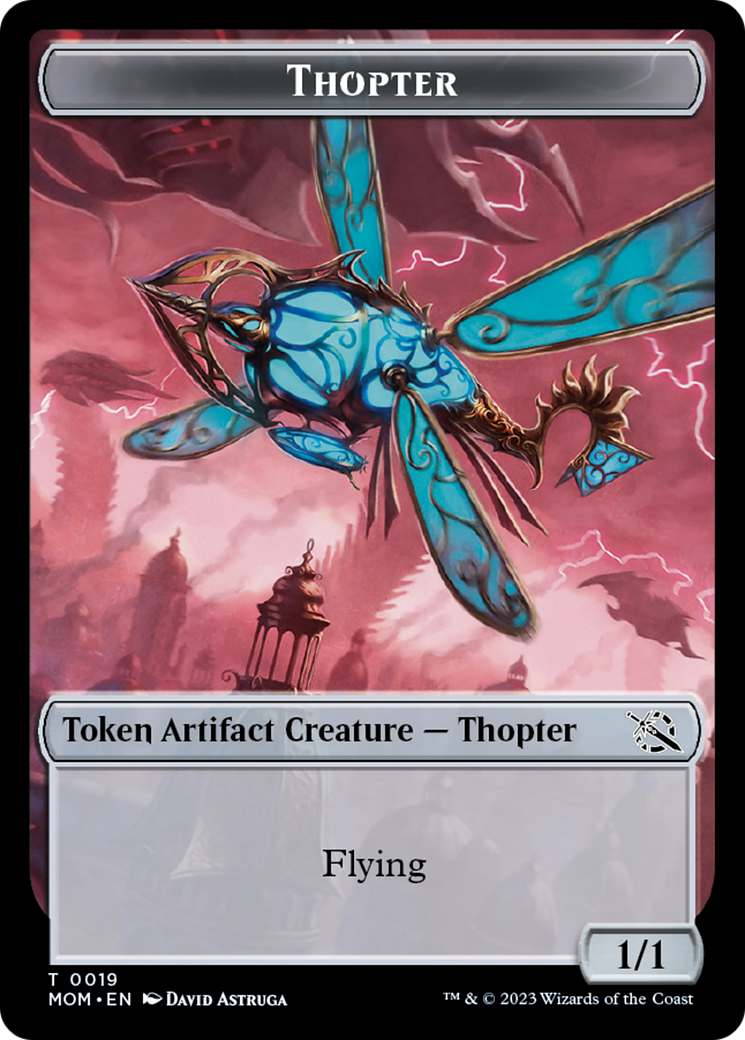 Thopter // Beast Double-Sided Token [March of the Machine Commander Tokens] - The Mythic Store | 24h Order Processing
