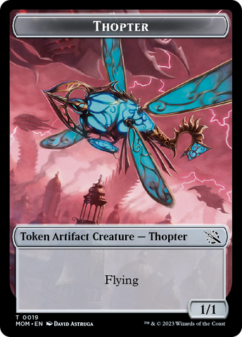 Thopter // Beast Double-Sided Token [March of the Machine Commander Tokens] - The Mythic Store | 24h Order Processing