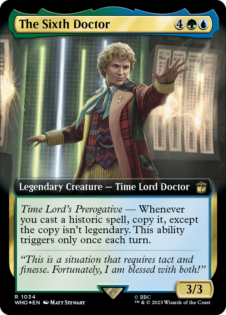 The Sixth Doctor (Extended Art) (Surge Foil) [Doctor Who] - The Mythic Store | 24h Order Processing