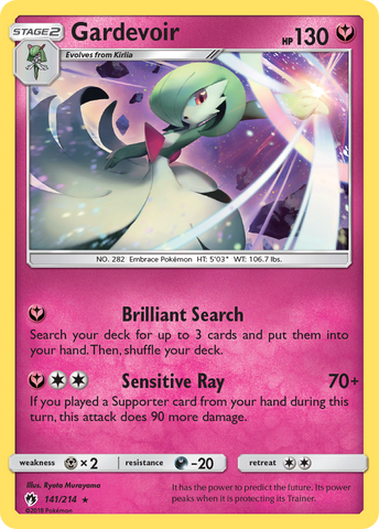 Gardevoir (141/214) [Sun & Moon: Lost Thunder] - The Mythic Store | 24h Order Processing