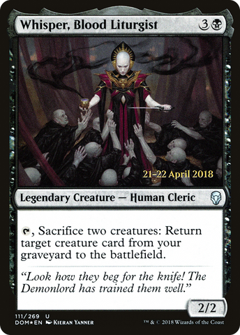 Whisper, Blood Liturgist [Dominaria Prerelease Promos] - The Mythic Store | 24h Order Processing
