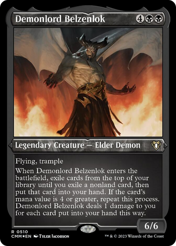 Demonlord Belzenlok (Foil Etched) [Commander Masters] - The Mythic Store | 24h Order Processing