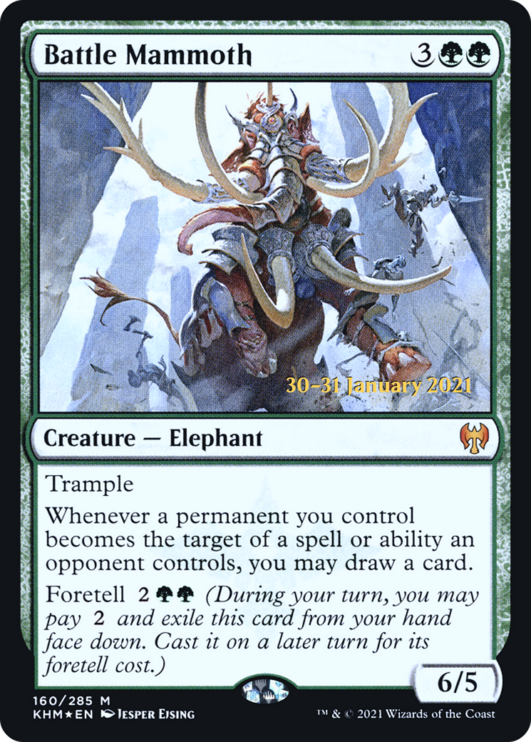 Battle Mammoth [Kaldheim Prerelease Promos] - The Mythic Store | 24h Order Processing