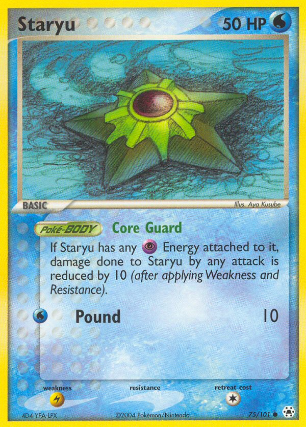 Staryu (75/101) [EX: Hidden Legends] - The Mythic Store | 24h Order Processing