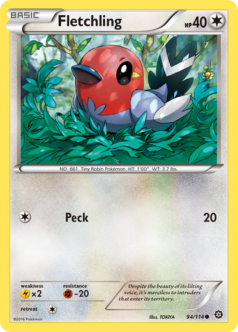 Fletchling (94/114) [XY: Steam Siege] - The Mythic Store | 24h Order Processing