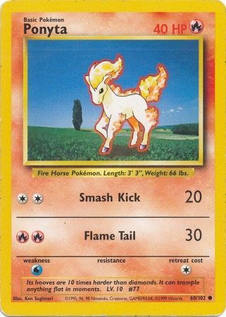 Ponyta (60/102) [Base Set Unlimited] - The Mythic Store | 24h Order Processing