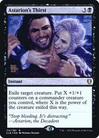 Astarion's Thirst [Commander Legends: Battle for Baldur's Gate Prerelease Promos] - The Mythic Store | 24h Order Processing