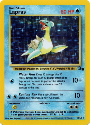 Lapras (10/62) [Fossil Unlimited] - The Mythic Store | 24h Order Processing