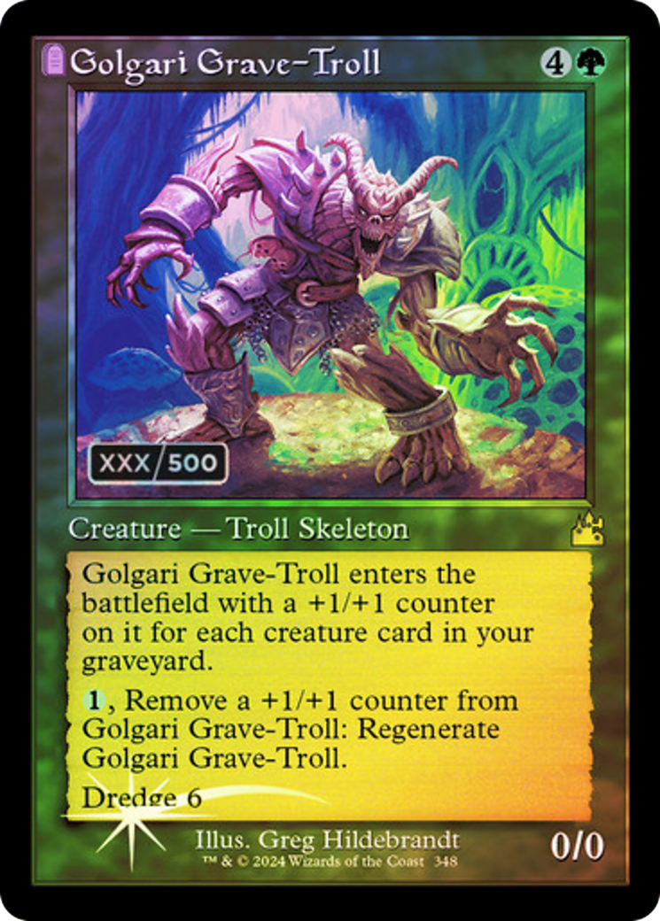 Golgari Grave-Troll (Retro) (Serialized) [Ravnica Remastered] - The Mythic Store | 24h Order Processing