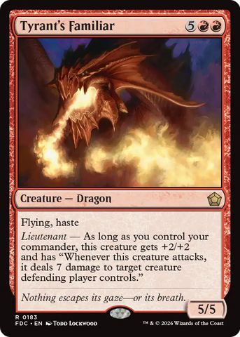 Tyrant's Familiar [Foundations Commander] - The Mythic Store | 24h Order Processing