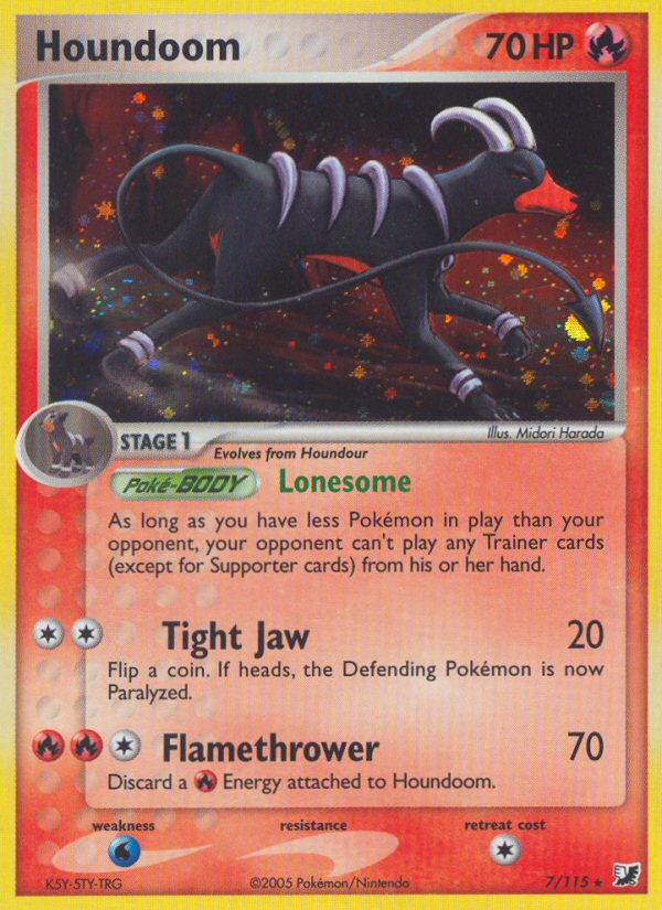 Houndoom (7/115) [EX: Unseen Forces] - The Mythic Store | 24h Order Processing