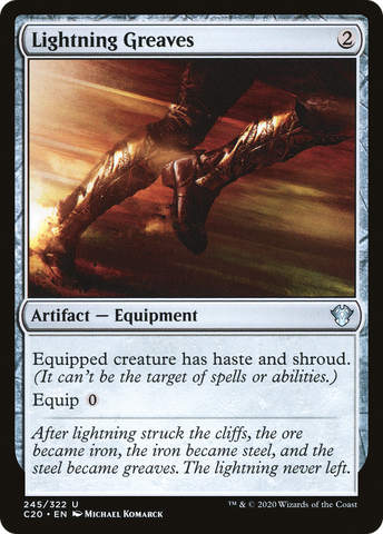 Lightning Greaves [Commander 2020] - The Mythic Store | 24h Order Processing