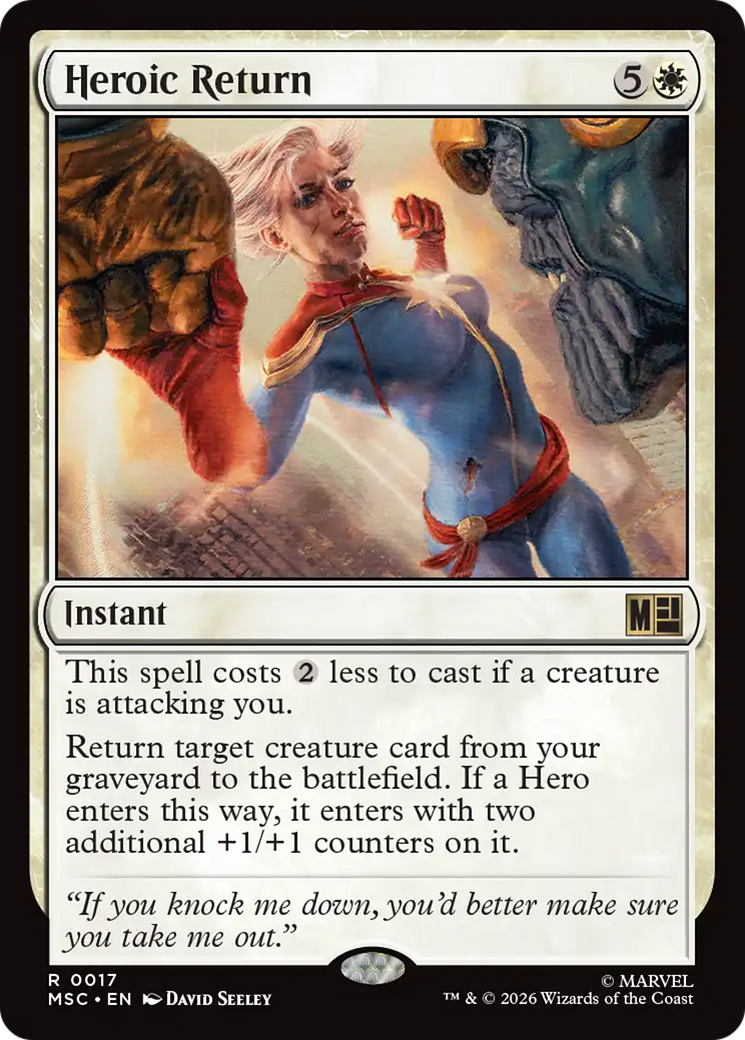 Heroic Return [Marvel Super Heroes Commander] - The Mythic Store | 24h Order Processing