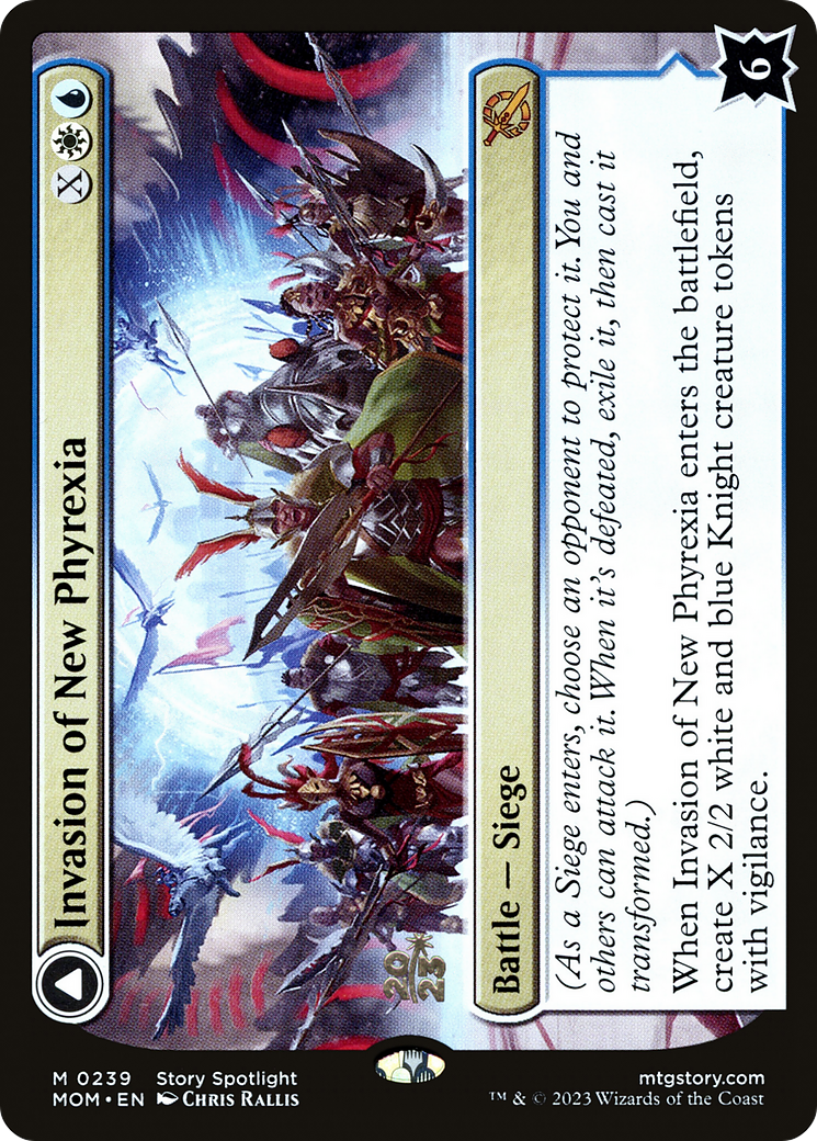 Invasion of New Phyrexia // Teferi Akosa of Zhalfir [March of the Machine Prerelease Promos] - The Mythic Store | 24h Order Processing
