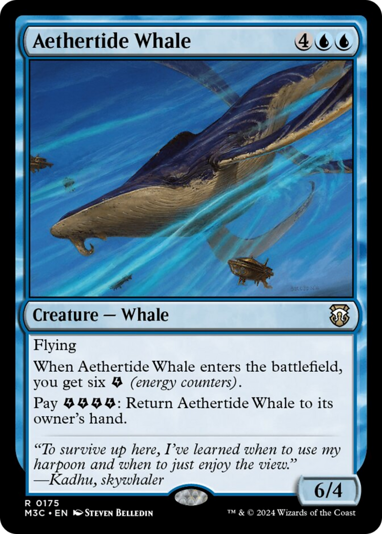 Aethertide Whale (Ripple Foil) [Modern Horizons 3 Commander] - The Mythic Store | 24h Order Processing