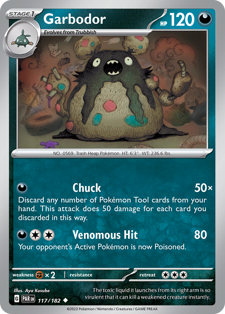Garbodor (117/182) [Scarlet & Violet: Paradox Rift] - The Mythic Store | 24h Order Processing