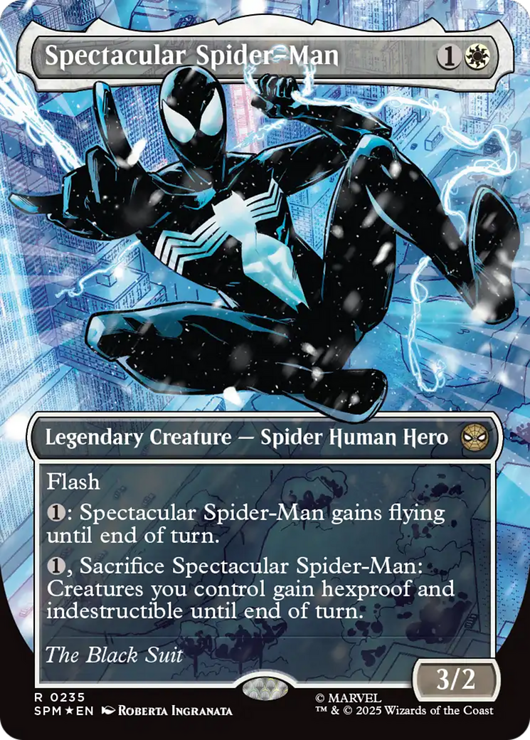 Spectacular Spider-Man (0235) (Borderless) (Textured Foil) [Marvel's Spider-Man] - The Mythic Store | 24h Order Processing
