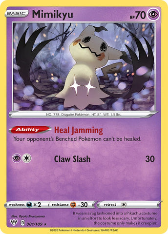 Mimikyu (081/189) (Cosmos Holo) [Sword & Shield: Darkness Ablaze] - The Mythic Store | 24h Order Processing