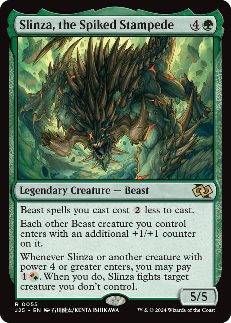 Slinza, the Spiked Stampede (Anime) [Foundations Jumpstart] - The Mythic Store | 24h Order Processing