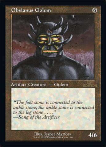 Obsianus Golem (Retro) [30th Anniversary Edition] - The Mythic Store | 24h Order Processing