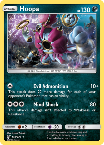 Hoopa (140/236) [Sun & Moon: Unified Minds] - The Mythic Store | 24h Order Processing