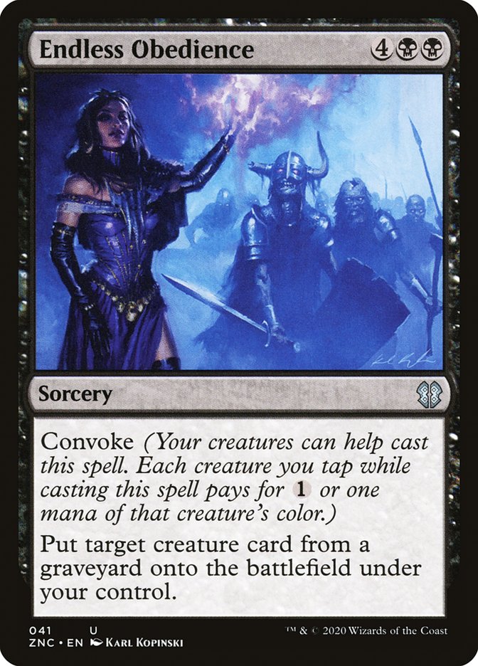 Endless Obedience [Zendikar Rising Commander] - The Mythic Store | 24h Order Processing