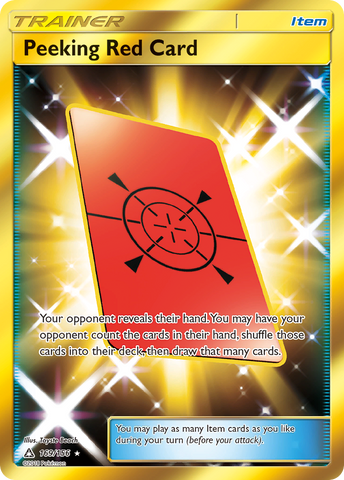 Peeking Red Card (169/156) [Sun & Moon: Ultra Prism] - The Mythic Store | 24h Order Processing
