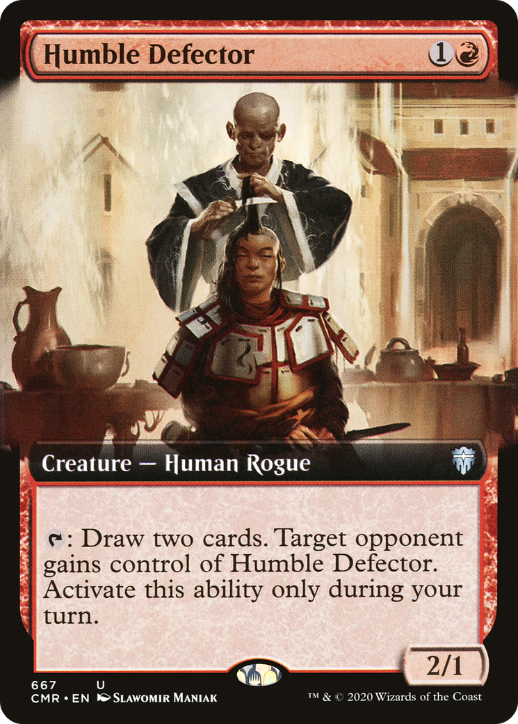 Humble Defector (Extended Art) [Commander Legends] - The Mythic Store | 24h Order Processing