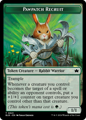 Pawpatch Recruit // Map Double-Sided Token [Bloomburrow Tokens] - The Mythic Store | 24h Order Processing