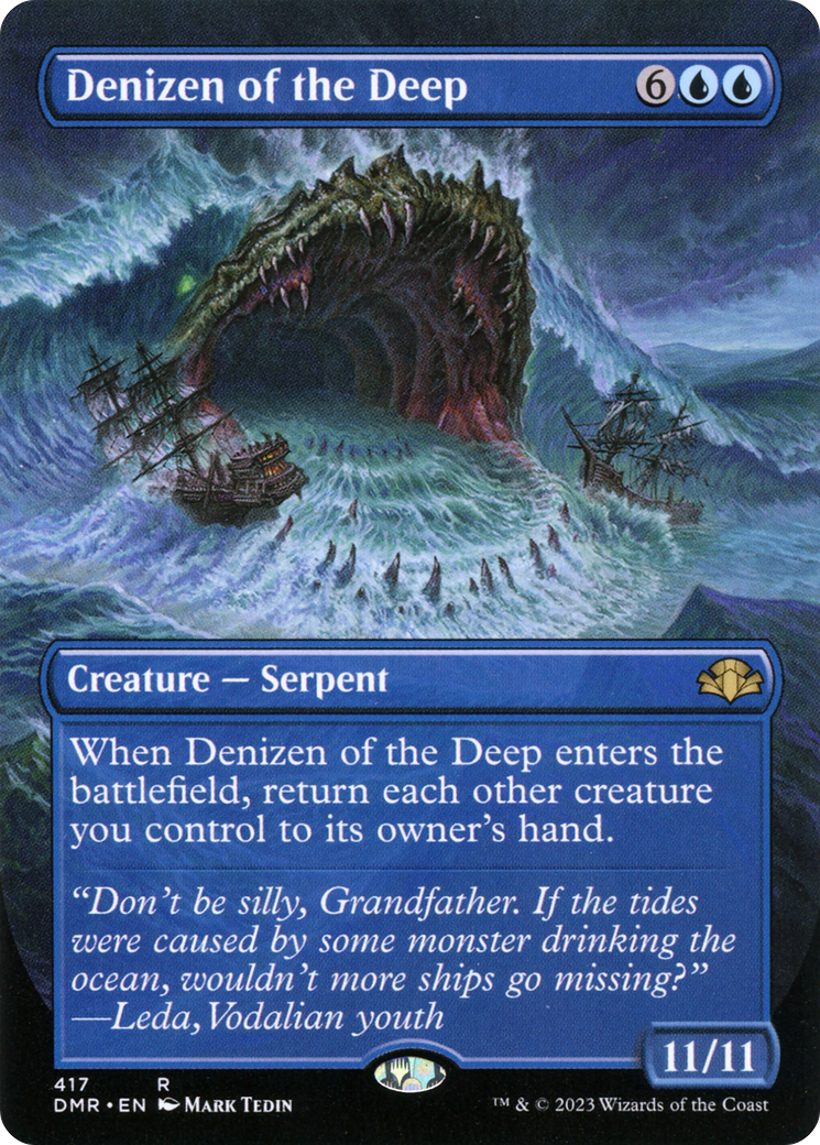 Denizen of the Deep (Borderless Alternate Art) [Dominaria Remastered] - The Mythic Store | 24h Order Processing