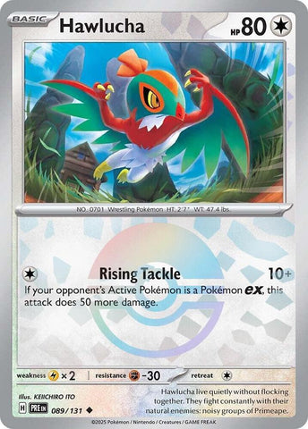 Hawlucha (089/131) (Poke Ball Pattern) [Scarlet & Violet: Prismatic Evolutions] - The Mythic Store | 24h Order Processing