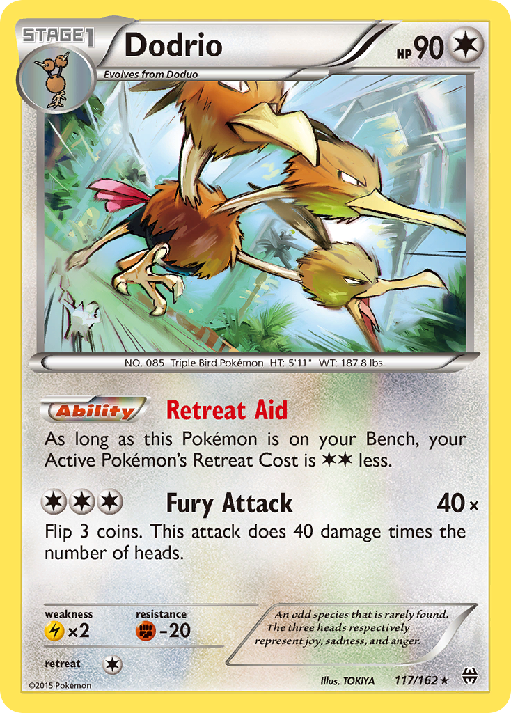 Dodrio (117/162) [XY: BREAKthrough] - The Mythic Store | 24h Order Processing