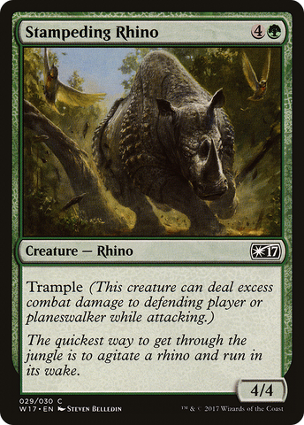 Stampeding Rhino [Welcome Deck 2017] - The Mythic Store | 24h Order Processing