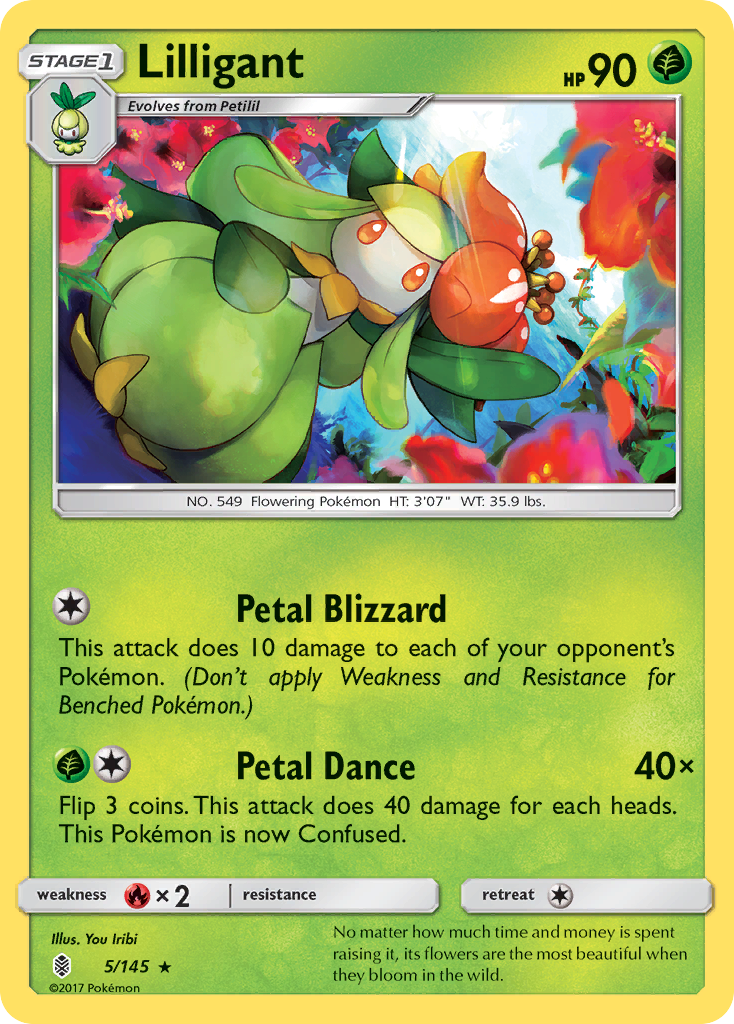 Lilligant (5/145) [Sun & Moon: Guardians Rising] - The Mythic Store | 24h Order Processing