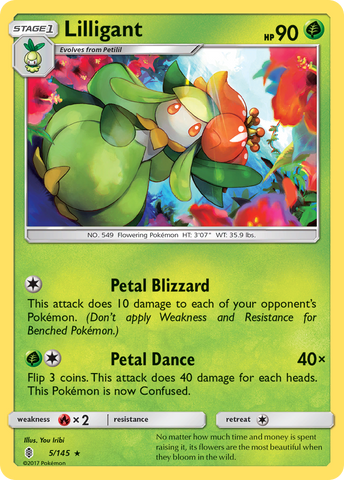 Lilligant (5/145) [Sun & Moon: Guardians Rising] - The Mythic Store | 24h Order Processing