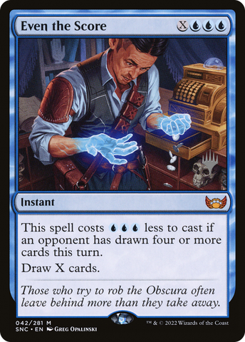 Even the Score (Promo Pack) [Streets of New Capenna Promos] - The Mythic Store | 24h Order Processing