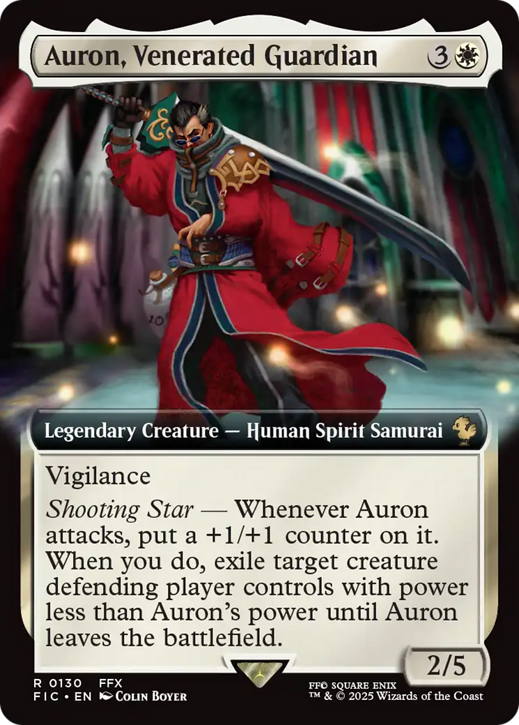 Auron, Venerated Guardian (Extended Art) [FINAL FANTASY Commander] - The Mythic Store | 24h Order Processing
