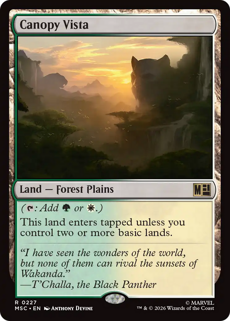 Canopy Vista [Marvel Super Heroes Commander] - The Mythic Store | 24h Order Processing