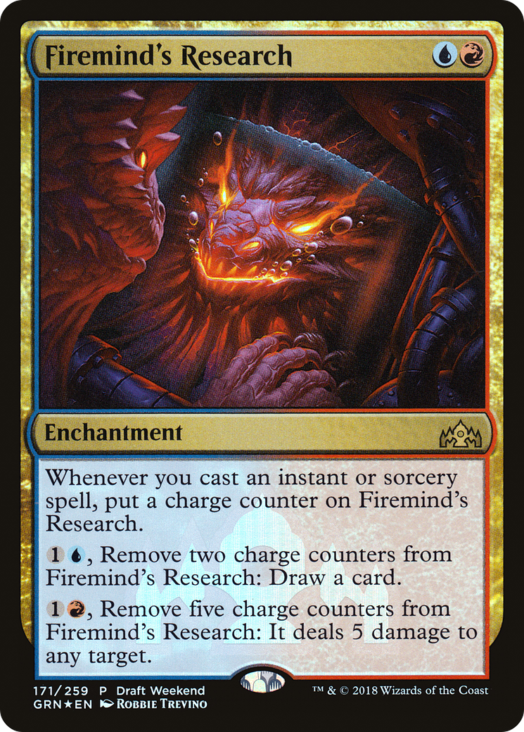Firemind's Research (Draft Weekend) [Guilds of Ravnica Promos] - The Mythic Store | 24h Order Processing