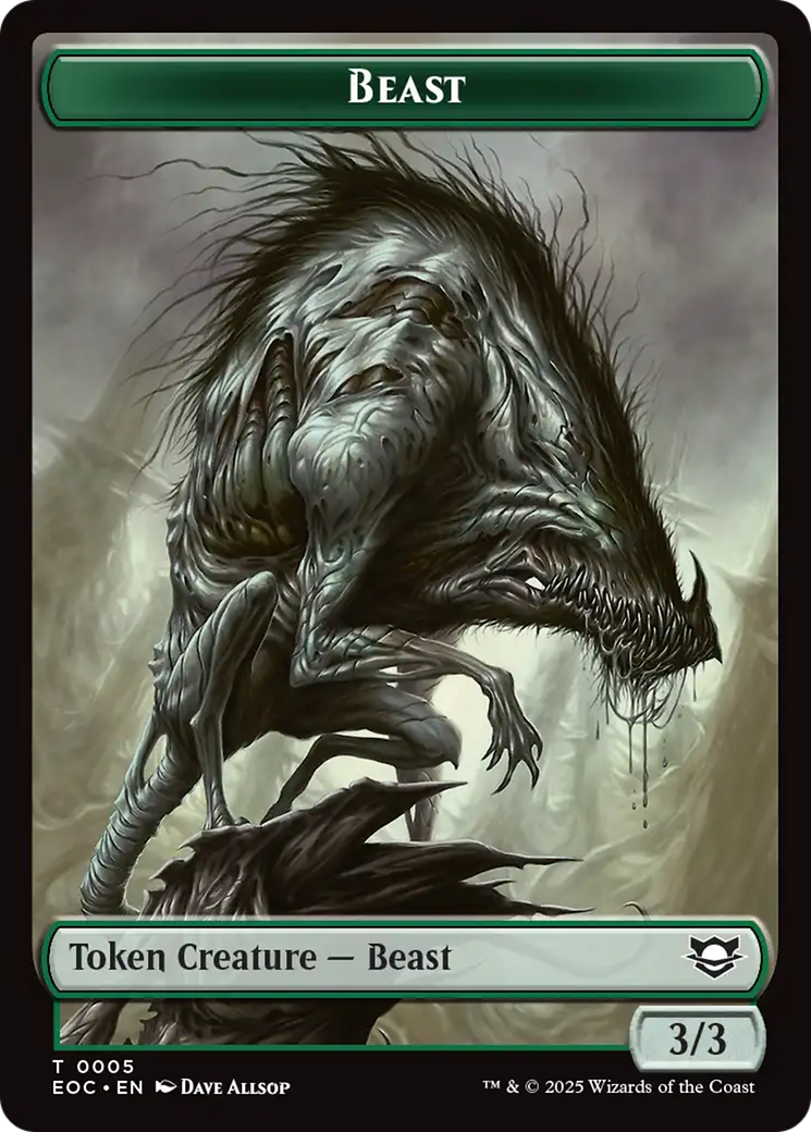 Clue // Beast (0005) Double-Sided Token [Edge of Eternities Commander Tokens] - The Mythic Store | 24h Order Processing