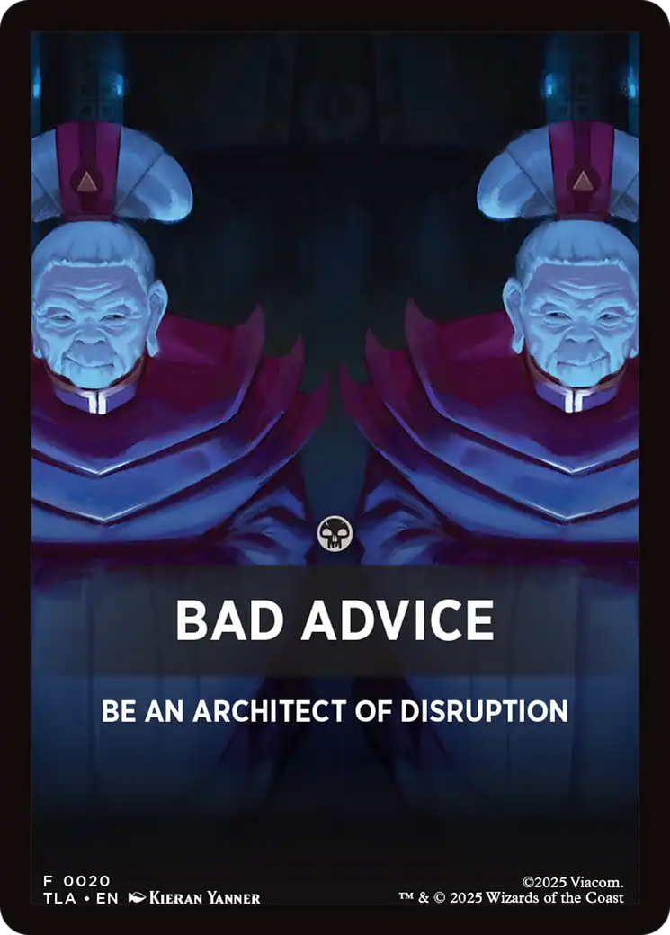 Bad Advice Theme Card [Avatar: The Last Airbender Tokens] - The Mythic Store | 24h Order Processing