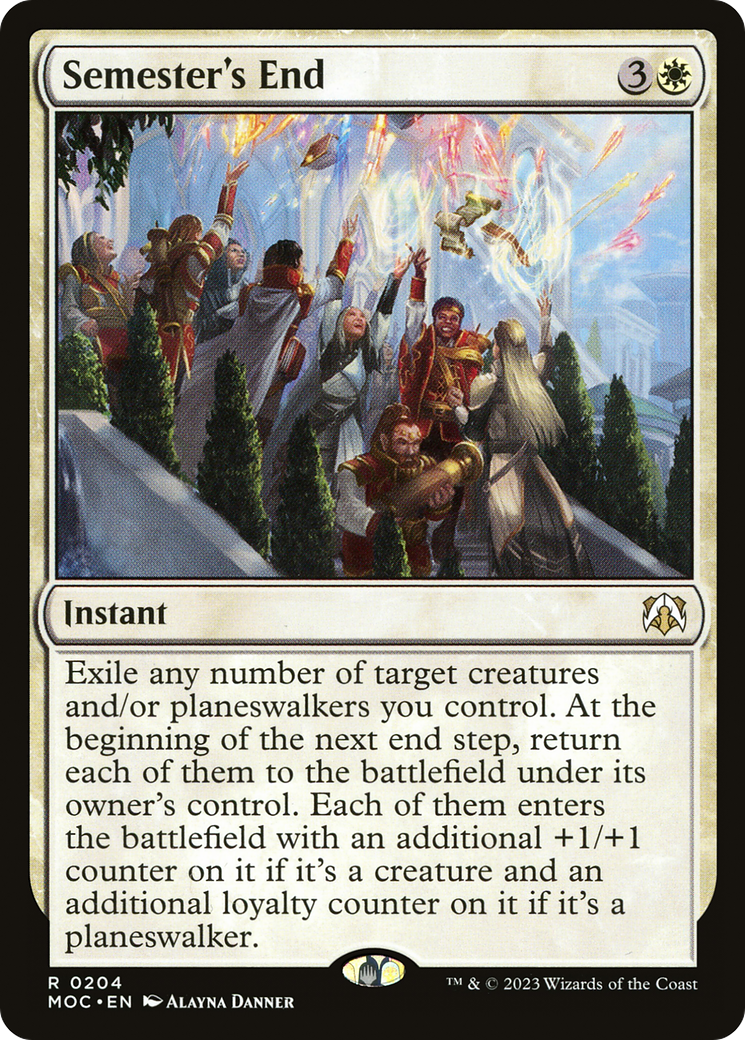 Semester's End [March of the Machine Commander] - The Mythic Store | 24h Order Processing
