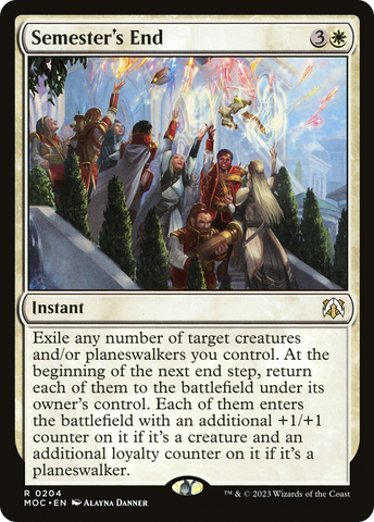 Semester's End [March of the Machine Commander] - The Mythic Store | 24h Order Processing