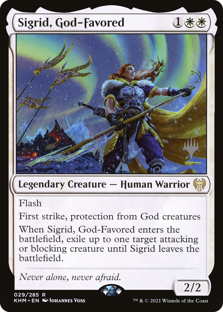 Sigrid, God-Favored (Promo Pack) [Kaldheim Promos] - The Mythic Store | 24h Order Processing