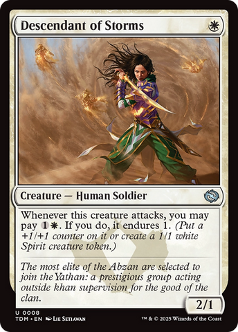 Descendant of Storms [Tarkir: Dragonstorm] - The Mythic Store | 24h Order Processing