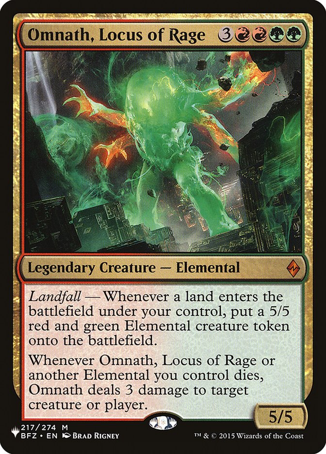 Omnath, Locus of Rage [The List] - The Mythic Store | 24h Order Processing