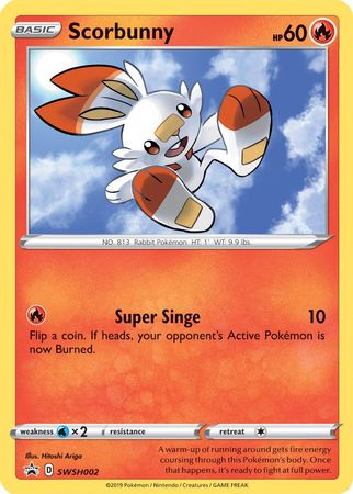 Scorbunny (SWSH002) [Sword & Shield: Black Star Promos] - The Mythic Store | 24h Order Processing