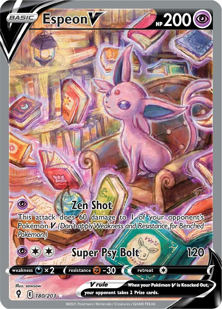 Espeon V (180/203) [Sword & Shield: Evolving Skies] - The Mythic Store | 24h Order Processing