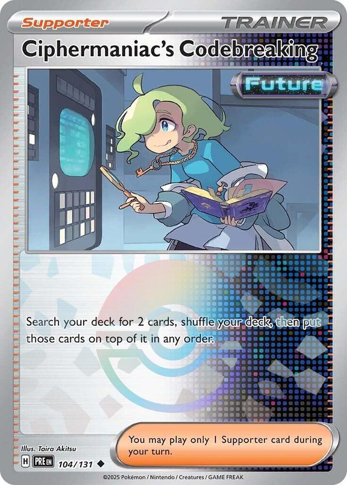 Ciphermaniac's Codebreaking (104/131) (Poke Ball Pattern) [Scarlet & Violet: Prismatic Evolutions] - The Mythic Store | 24h Order Processing