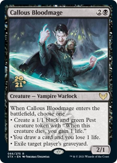 Callous Bloodmage [Strixhaven: School of Mages Prerelease Promos] - The Mythic Store | 24h Order Processing